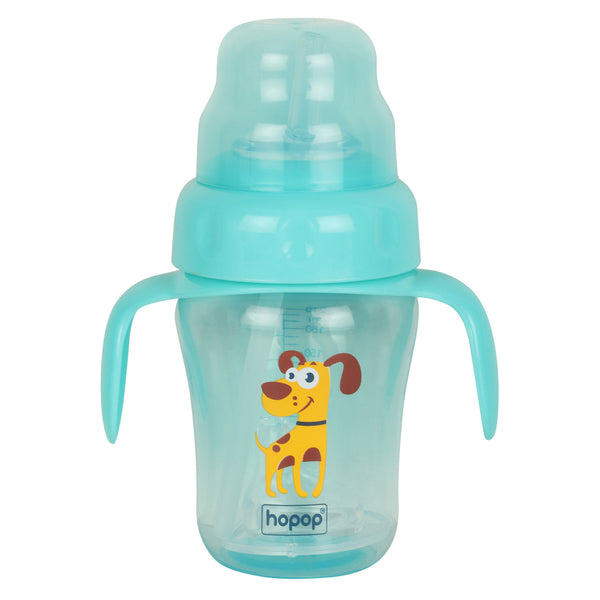 Hopop Spill-Proof Sipper Cup with Spout & Straw - 210ml