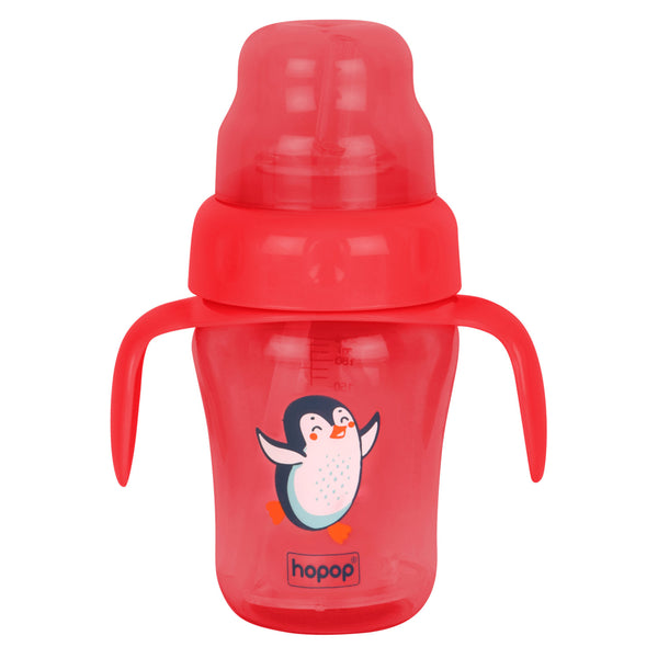 Hopop Spill-Proof Sipper Cup with Spout & Straw - 210ml