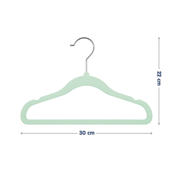 Hopop Non-Slip Velvet Baby Clothes Hangers - Pack of 6