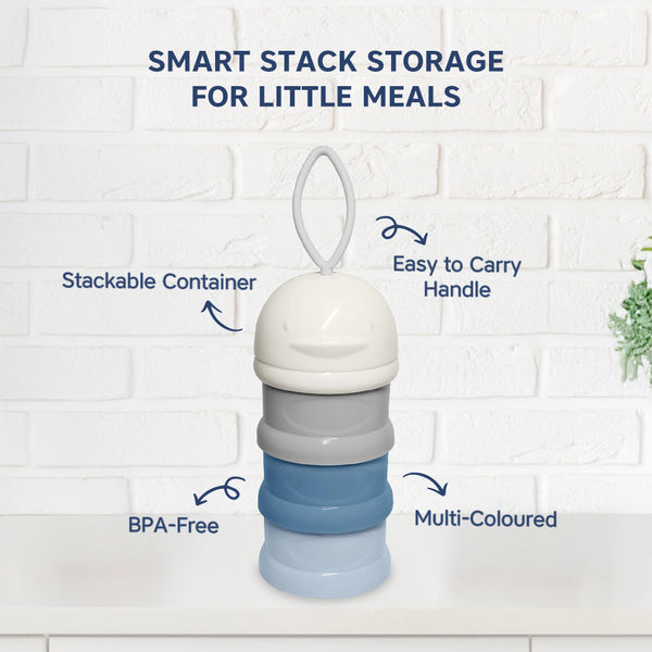 Hopop 3-Layer Stackable Baby Milk Powder & Food Storage Container