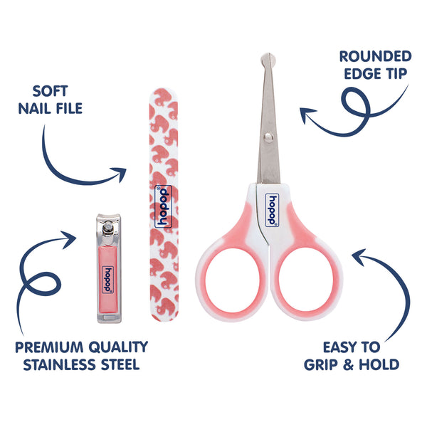 Hopop Safety Nail Care Set for Babies, Gentle & Easy Grooming Kit