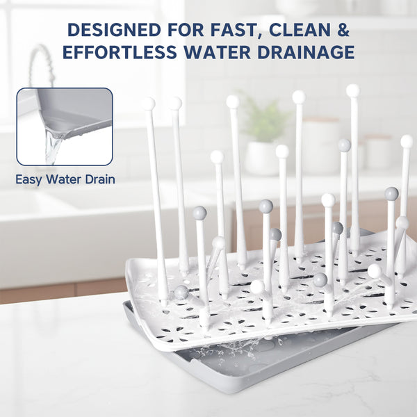 Hopop Portable Baby Bottle Drying Rack – Compact & Travel Friendly