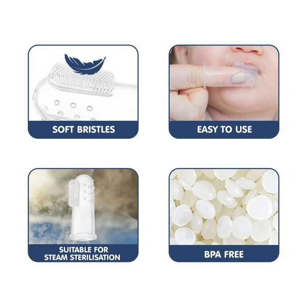 Hopop Baby Finger Tooth Brush With Case