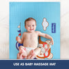 "Inflatable Rubber Mat for Baby Massage or Diaper Change, Safe and Gentle"