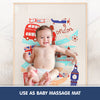 Hopop Multipurpose Baby Massage Mat | Waterproof Diaper Changing Mat - London