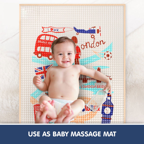 Hopop Multipurpose Baby Massage Mat | Waterproof Diaper Changing Mat - London
