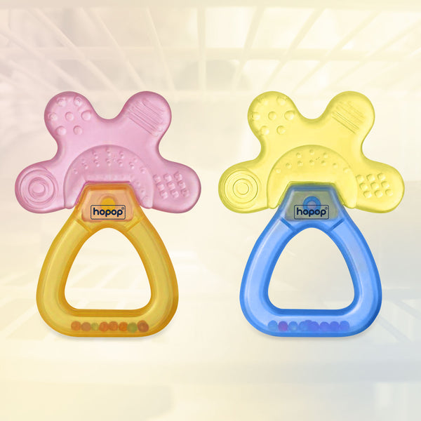 Hopop Water Filled Cooling Teether for Baby - Soothing Relief