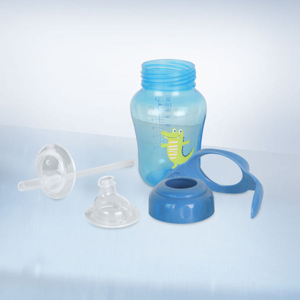 Hopop Spill-Proof Sipper Cup with Spout & Straw - 210ml
