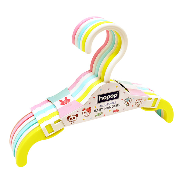 Hopop Adjustable Anti-Slip Baby Clothes Hangers – Pack of 6