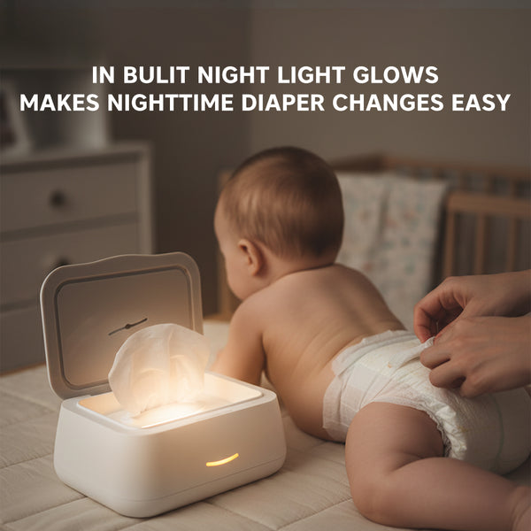 Hopop Warm Glow Baby Wipes Warmer | Gentle & Comfortable Wipe Heating