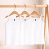 Hopop Baby Girls Sleeveless Cotton Camisole Vest Pack of 3 - White