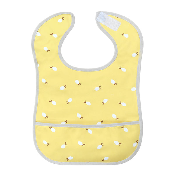 Hopop Easy-Clean Waterproof Baby Apron Bib with Crumb Catcher