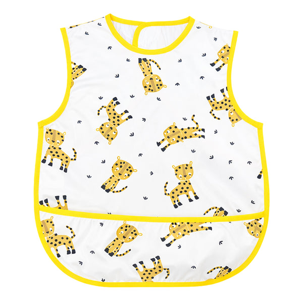 Hopop Easy-Clean Waterproof Baby Bib with Food Catcher Pocket