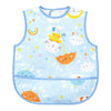 Hopop Easy-Clean Waterproof Baby Bib with Food Catcher Pocket