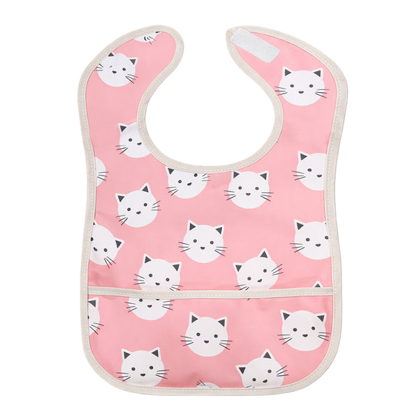 Hopop Easy-Clean Waterproof Baby Apron Bib with Crumb Catcher