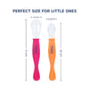Baby Self-Feeding Spoons – Pack of 2, Gentle on Gums and Dishwasher Safe