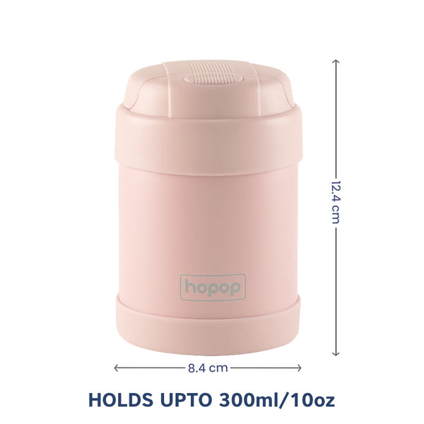 Hopop Insulated Food Jar with Spoon for Kids - 300ml