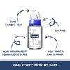 Hopop Premium Glass Feeding Bottle, Slim Neck & BPA-Free - 125 ml