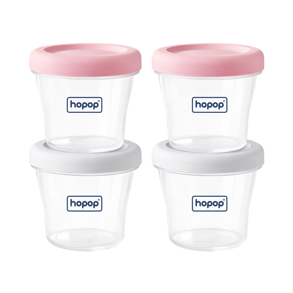 Hopop Baby Multi-Functional Food Storage Containers - Set of 4