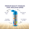Hopop Insulated Stainless Steel Sipper Water Bottle for Kids - 480ml