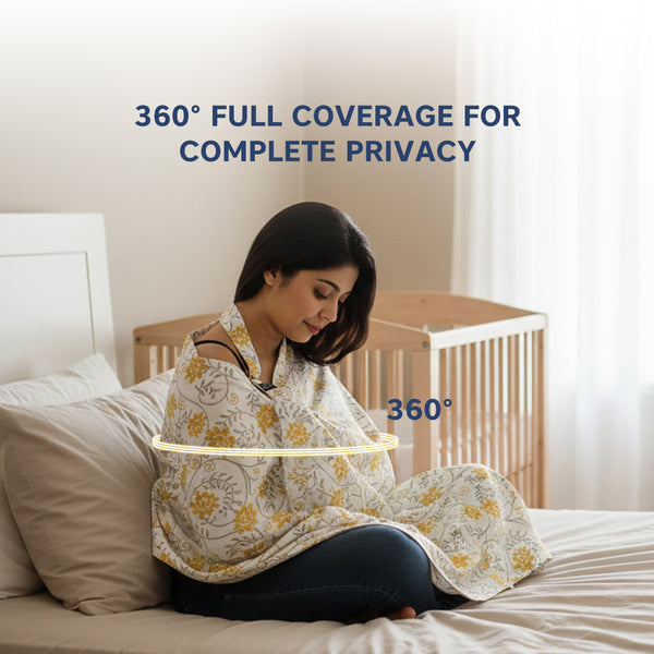 Hopop Multi-Purpose Nursing Cover for Breastfeeding, Car Seat & Stroller- Assorted