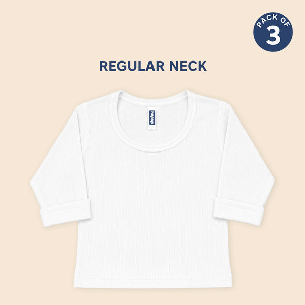 Baby Winter Thermal Full Sleeves Top Pack of 3