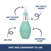 Hopop Anti-Reflux Baby Nose Cleaner, Gentle & Safe Nasal Aspirator