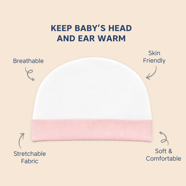 Hopop Soft & Comfortable Cotton Baby Caps