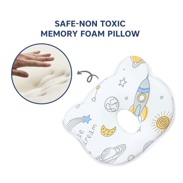 Head Shaping Memory Foam Pillow for Newborns