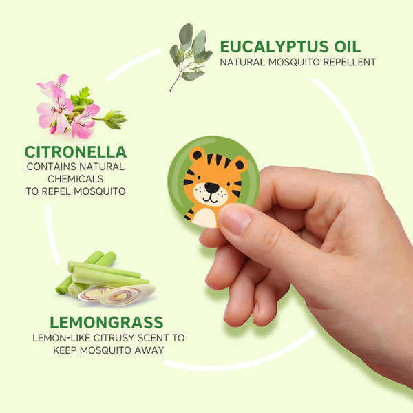 Hopop Mozzbito Natural Mosquito Repellent Patches - 24 Patches