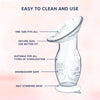 Hopop Natural Fit Silicone Manual Breast Pump - Gentle & Portable