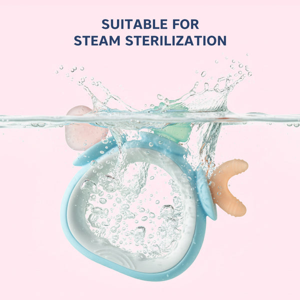 Hopop Silicone Baby Teether, BPA-Free Chew Toy - Assorted