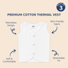 Baby Front Open Thermal Sleeveless Vest Pack of 3