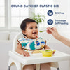 Hopop Easy-Clean Waterproof Baby Bib with Food Catcher Pocket
