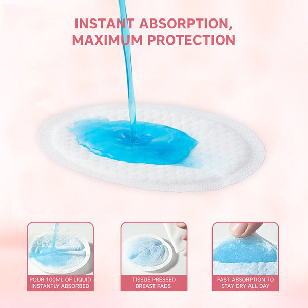 Hopop Disposable Nursing Breast Pads - Soft & Leak-Proof for Moms (30 Pcs)