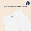 Baby Front Open Thermal Sleeveless Vest Pack of 3