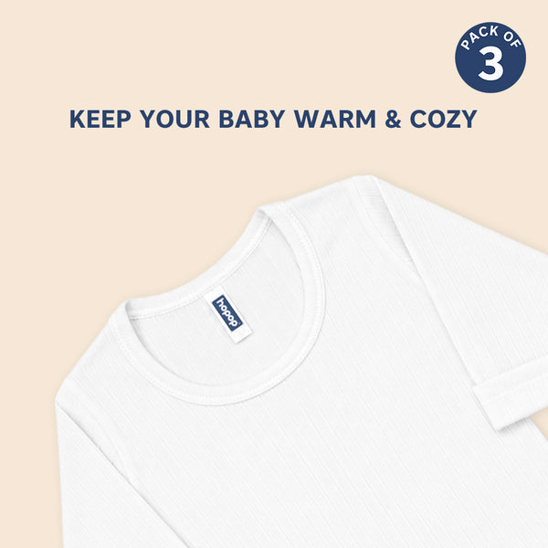 Baby Winter Thermal Full Sleeves Top Pack of 3