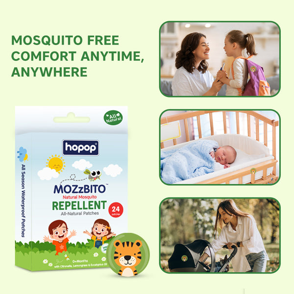 Hopop Mozzbito Natural Mosquito Repellent Patches - 24 Patches