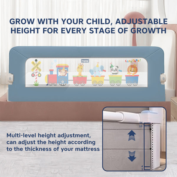 Hopop Secure Sleep Baby Bed Rail Guard - Safe & Easy to Install
