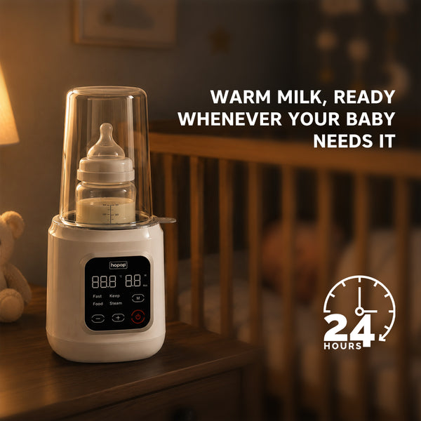 4-in-1 Digital Baby Bottle Warmer & Sterilizer with Smart Touch Control & Adjustable Temperature