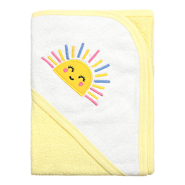 Hopop Soft & Absorbent Hooded Baby Bath Towel - Yellow