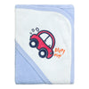 Hopop Soft & Absorbent Hooded Baby Bath Towel - Blue