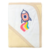 Hopop Soft & Absorbent Hooded Baby Bath Towel - Beige
