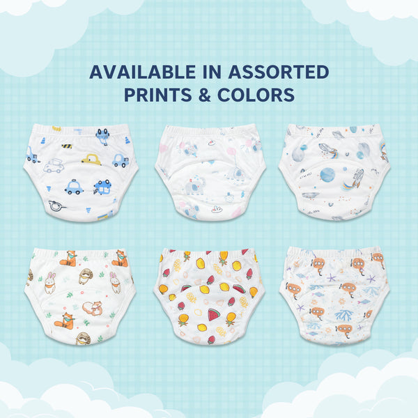 Hopop Padded Potty Training Underwear Pants for Babies & Toddlers - Assorted