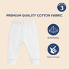Hopop Baby Cotton Pajama Pants Pack of 3 - White