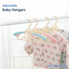 Hopop Adjustable Anti-Slip Hangers for Baby & Kids Clothes – Pack of 6