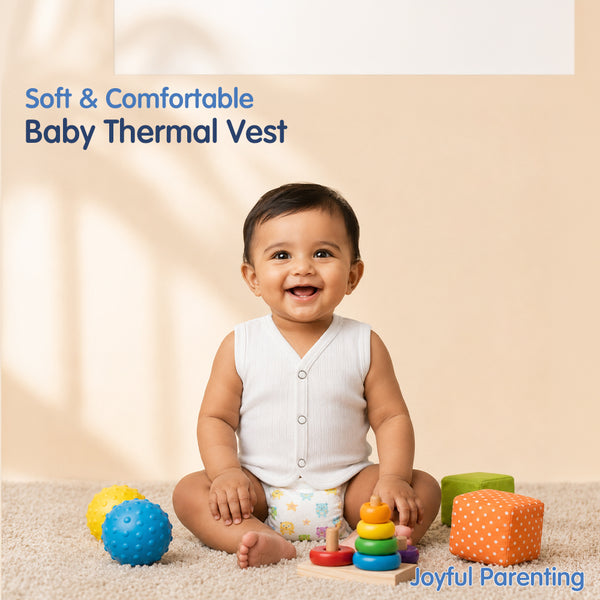 Baby Front Open Thermal Sleeveless Vest Pack of 3