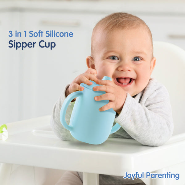 Hopop 3-in-1 Sipper Cup with Spout & Straw - 210ml