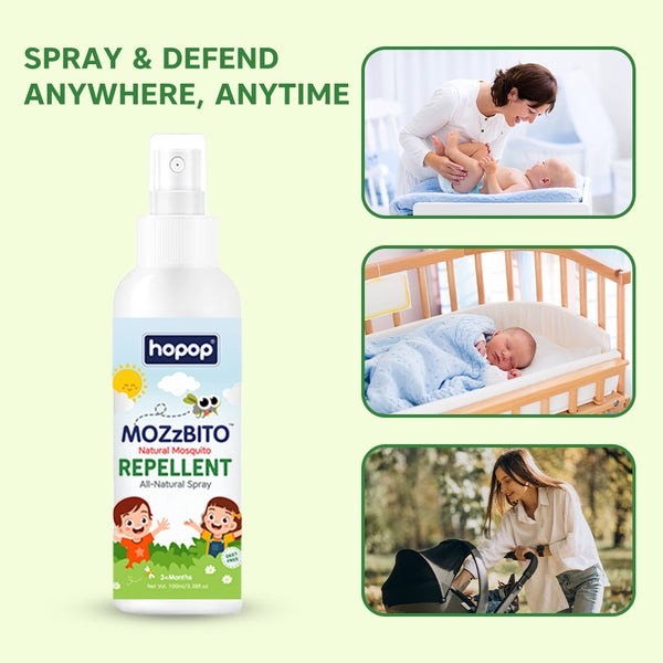 Hopop Natural Mosquito Repellent Spray for Babies - 100ml