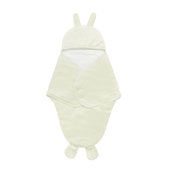 Hopop Baby Soft Fleece Hooded Wrapper Blanket - Lemon